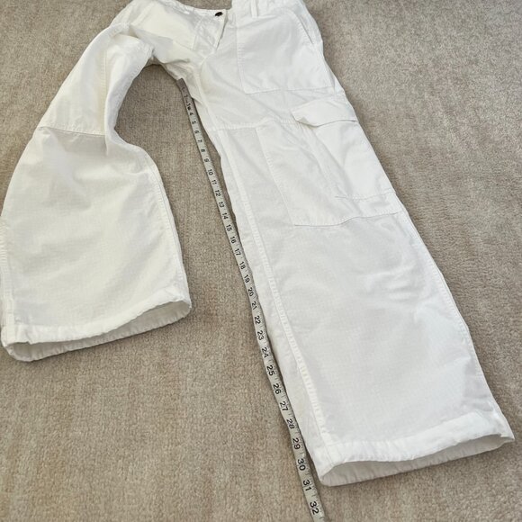 MICHAEL Michael Kors High Rise Wide Leg Cotton Cargo Pants 2 - Picture 5 of 11